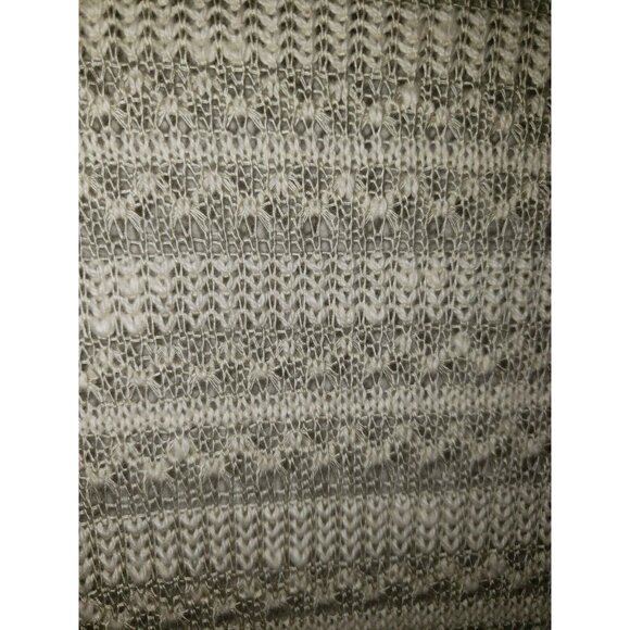 Mi Ami Woman SZ M Cotton Blend Long Open Cardigan Crochet Lace Feminine Cottage - Picture 4 of 7